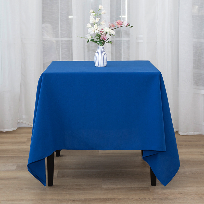Kvadrat 217GSM Polyester Solid Color Wedding Banket stolnjaci