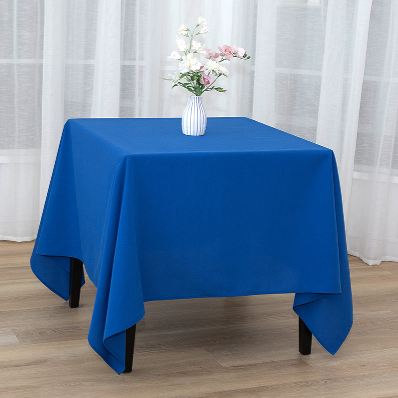 Kvadrat 217GSM Polyester Solid Color Wedding Banket stolnjaci