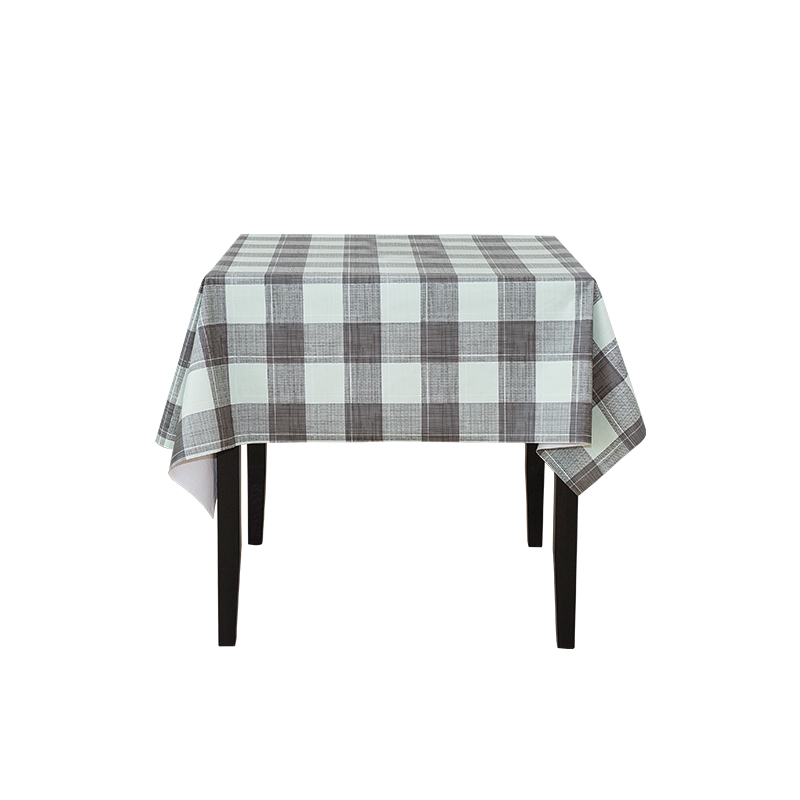 PVC tablecloth s PVC -om otpornim na karirani uzorak