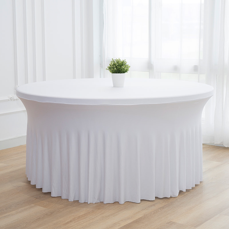 Ispružite suknju okrugli stol set 5ft
