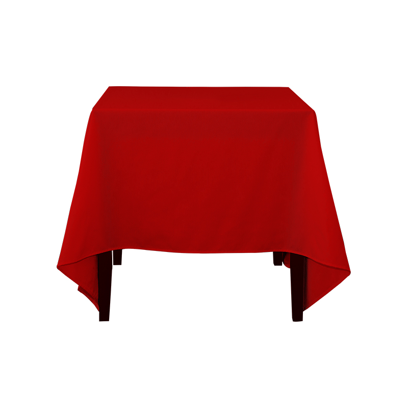 Kvadrat 217GSM Polyester Solid Color Wedding Banket stolnjaci